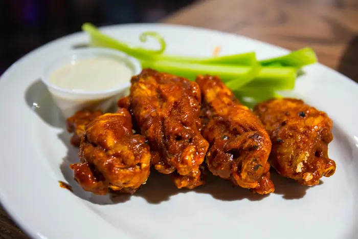 5-piece Suicidal wings ($6.99 with sandwich)<br/>